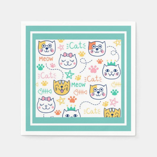 Kitty Cat Servet (Voorkant)