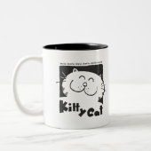 Kitty Cat - Smart Cat Tweekleurige Koffiemok (Links)