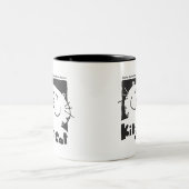 Kitty Cat - Smart Cat Tweekleurige Koffiemok (Center)