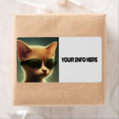 KITTY CAT SUNGLASSES BIG SHIPPING LABELS (Insitu)