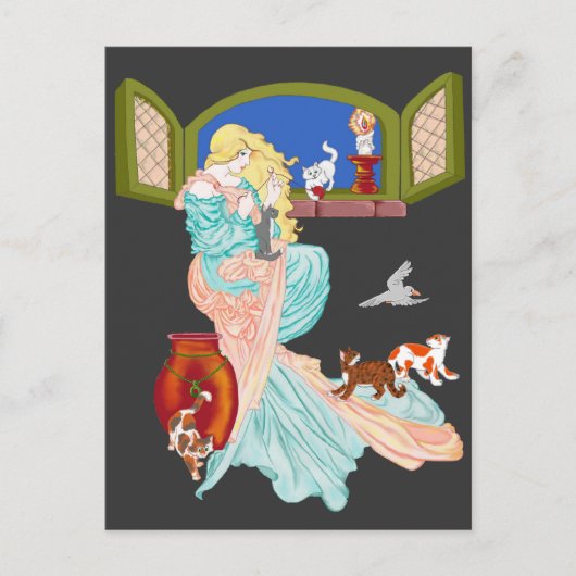 Kitty Cat Tales Briefkaart (Voorkant)