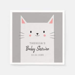 Kitty Cat Theme Baby shower Schattige Kitten Servet