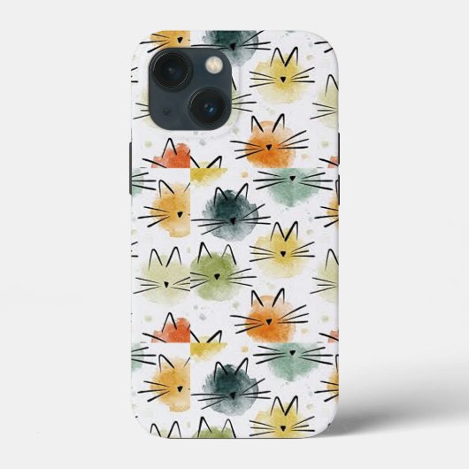 Kitty Cat Tough Apple iPhone 13 mini Hoesje (Achterkant)