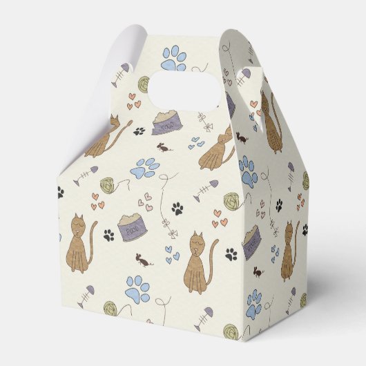 Kitty Cat Treats Favor Box Bedankdoosjes (Achterkant)