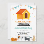 Kitty cat-uitnodiging bedankkaart (Voorkant)