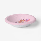 Kitty Cat viering verjaardag Papieren Kommen (Gebogen)