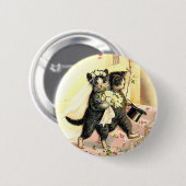 Kitty Cat Wedding Ronde Button 5,7 Cm (Voorkant /achterkant)