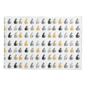 Kitty Cats Bowl Kussensloop (Achterkant)