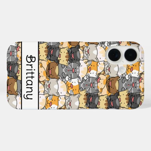 Kitty Cats gepersonaliseerd Case-Mate iPhone Case (Achterkant (horizontaal))