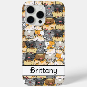 Kitty Cats gepersonaliseerd iPhone 15 Pro Max Hoesje