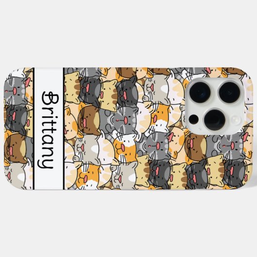 Kitty Cats gepersonaliseerd Case-Mate iPhone Case (Achterkant (horizontaal))
