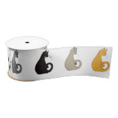 Kitty Cats Inpakpapier Satijnen Lint (Spoel)