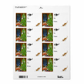 Kitty Cats Kerst Present Label (Full Sheet)