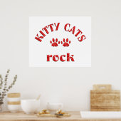 Kitty Cats Rock Poster (Keuken)