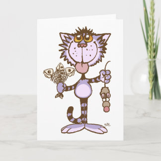 Kitty Cat's Show of Love wenskaart Kaart