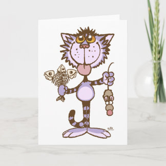 Kitty Cat's Show of Love wenskaart Kaart