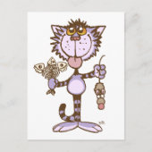 Kitty Cat's Show van Liefde briefkaart (Voorkant)