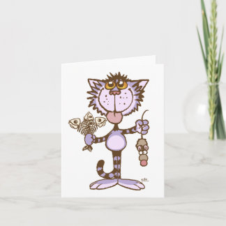 Kitty Cat's Show van liefde notecard Kaart