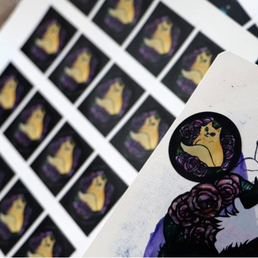 Kitty Cats Tuin Ronde Sticker