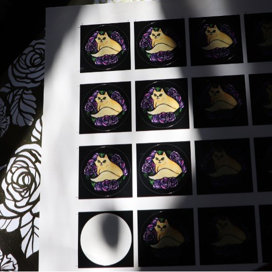 Kitty Cats Tuin Ronde Sticker