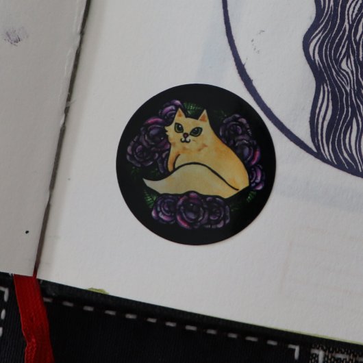 Kitty Cats Tuin Ronde Sticker