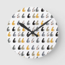 Kitty Cats Wandklok