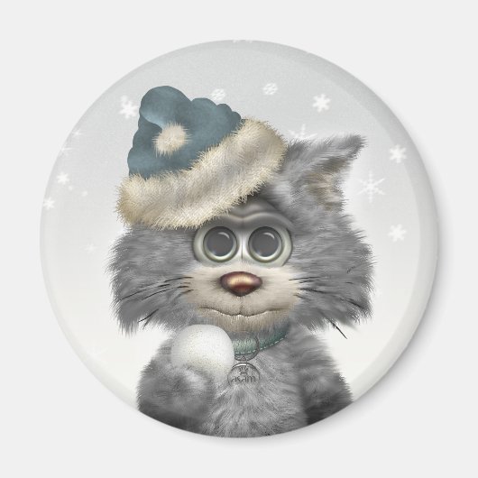 Kitty Cats Winter Wonderland Magneet (Voorkant)