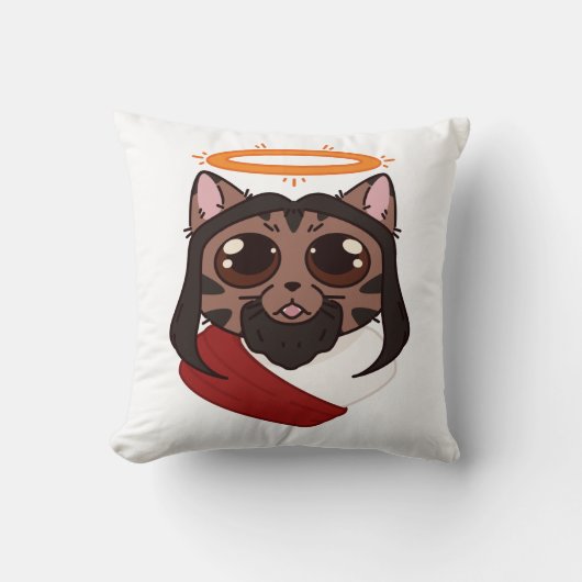 Kitty Christ Cushion Kussen (Voorkant)