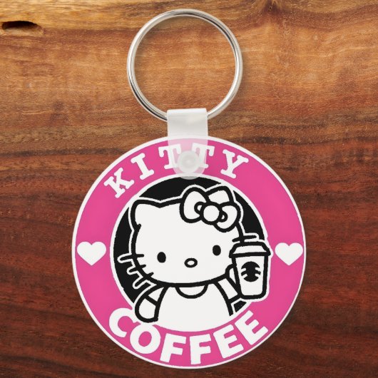 Kitty Coffee Logo Sleutelhanger (Achterkant)