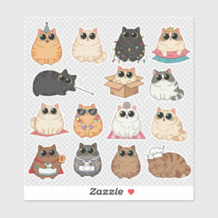 Kitty Decals - Grappige Dieren Vinyl Stickers