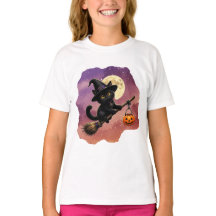 Kitty en haar Bezem T-Shirt