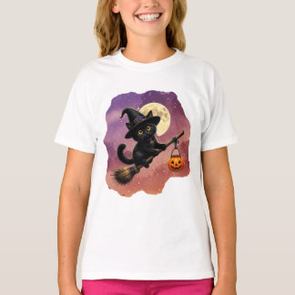 Kitty en haar Bezem T-Shirt