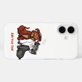 Kitty en Puppy, bewerk uw tekst Case-Mate iPhone Case (Achterkant (horizontaal))