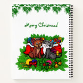 Kitty en Puppy, Prettig Kerstfeest Notitieboek (Achterkant)