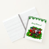 Kitty en Puppy, Prettig Kerstfeest Notitieboek (Binnen)