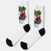 Kitty en Puppy, prettig Kerstfeest Sokken (Links)