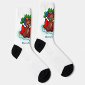 Kitty en Puppy, prettig Kerstfeest Sokken (Rechts)