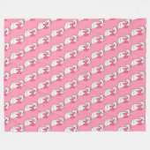 Kitty Fleece Blanket Deken (Voorkant (Horizontaal))