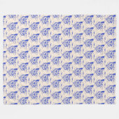 Kitty Fleece Blanket Deken (Voorkant (Horizontaal))