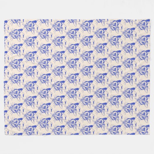 Kitty Fleece Blanket Deken (Voorkant (Horizontaal))