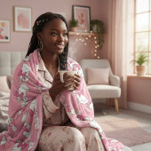 Kitty Fleece Blanket Deken