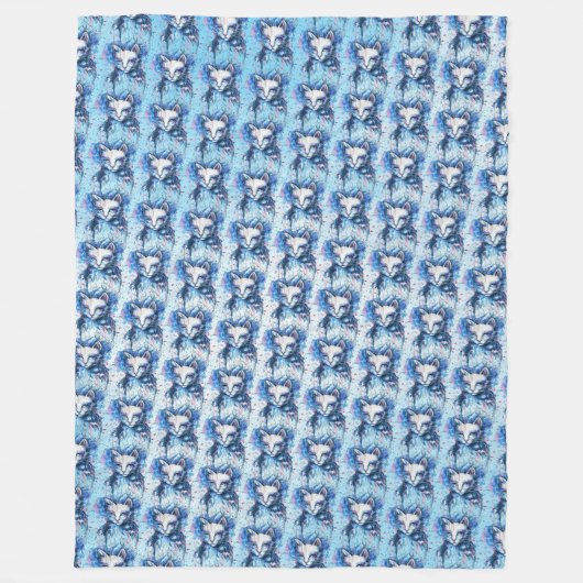 Kitty Fleece Deken (Voorkant)
