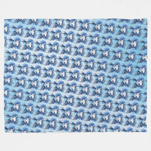 Kitty Fleece Deken (Voorkant (Horizontaal))
