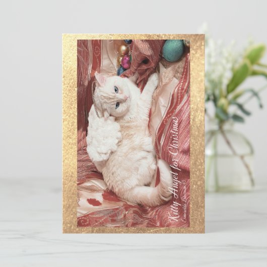 Kitty for Christmas Aankondiging (Staand voorkant)