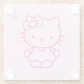 Kitty Glazen Onderzetter (Achterkant)