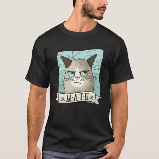 Kitty Haat Wiskunde Kat T-shirt (Voorkant)
