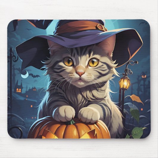 Kitty Halloween Muismat (Voorkant)