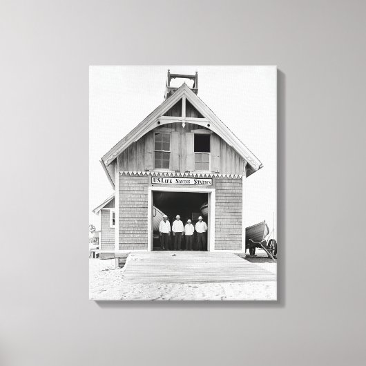Kitty Hawk Life Saving Station, 1902 Canvas Afdruk (Voorkant)