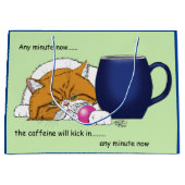 Kitty HEEFT cafeïne nodig Groot Cadeauzakje (Voorkant)