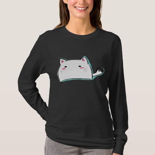 Kitty Illustration Cute Cat Adorable T-shirt (Voorkant)